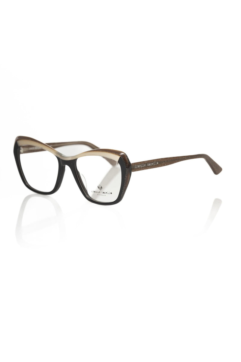 Frankie Morello Black Acetate Cat Eye Women's Eyeglass Frame