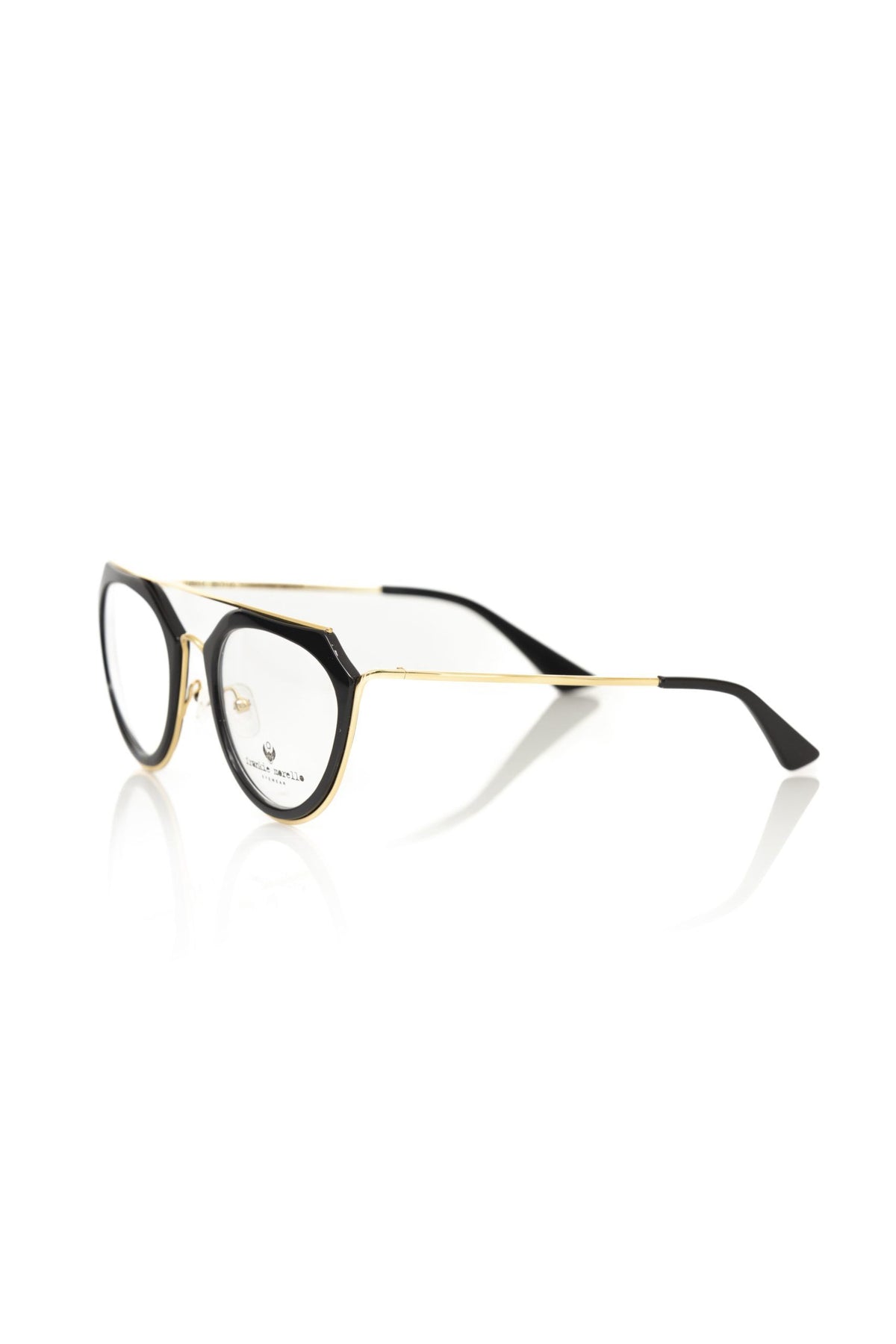 Lunettes de vue Aviateur Frankie Morello avec accents dorés