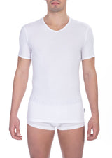 T-shirt blanc en coton pour homme de Bikkembergs