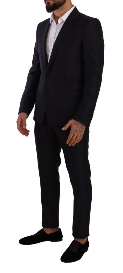 Dolce & Gabbana Bleu MARTINI Costume-manteau 2 pièces coupe slim