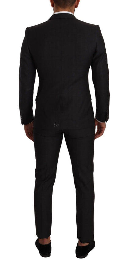 Dolce & Gabbana, costume noir MARTINI à simple boutonnage, 2 pièces.