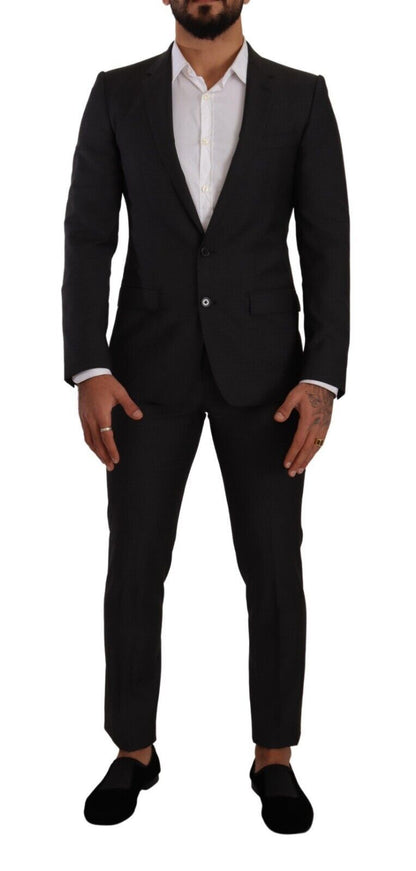 Dolce & Gabbana, costume noir MARTINI à simple boutonnage, 2 pièces.