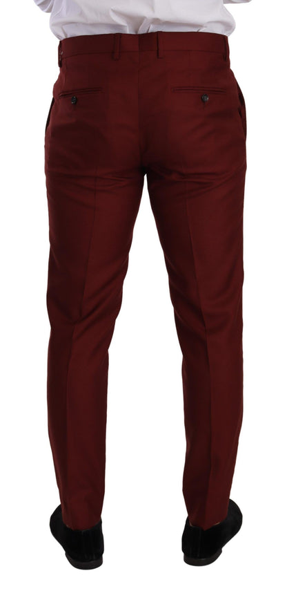 Robe en soie et cachemire rouge Dolce & Gabbana, pantalon homme.