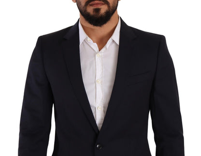 Dolce & Gabbana, manteau bleu foncé à simple boutonnage, blazer MARTINI.