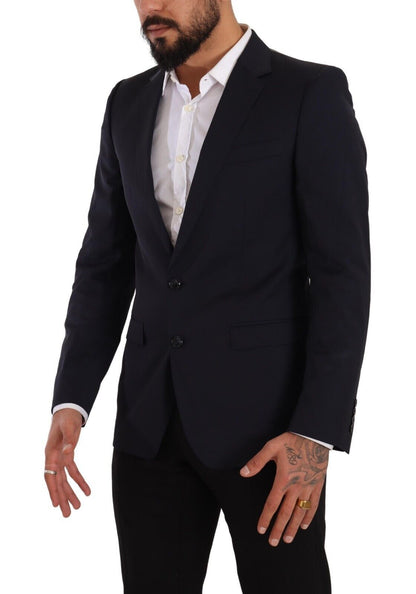 Dolce & Gabbana, manteau bleu foncé à simple boutonnage, blazer MARTINI.