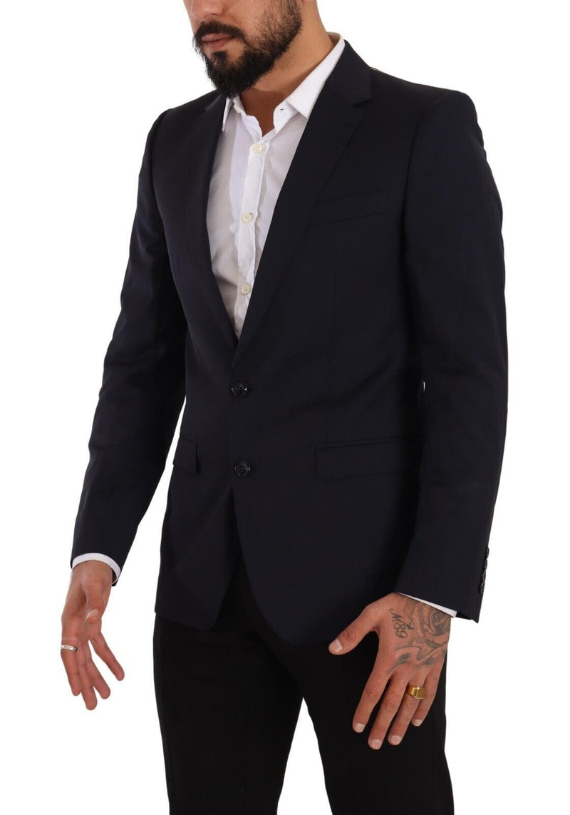 Dolce &amp; Gabbana, manteau bleu foncé à simple boutonnage, blazer MARTINI.