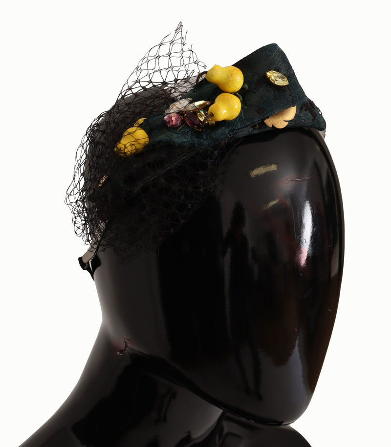 Dolce & Gabbana Purple Crystal Diadem Headband - Lemons Sicily
