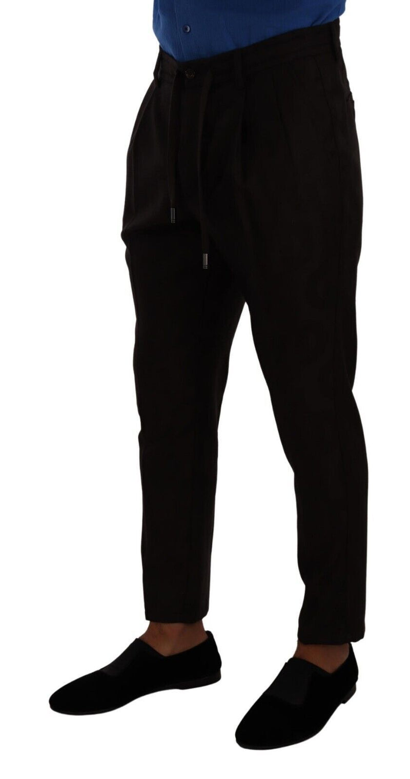 Dolce &amp; Gabbana Bordeaux wollen skinny broek voor heren