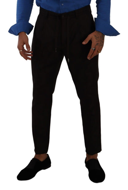 Pantalon slim en laine bordeaux pour homme de Dolce & Gabbana