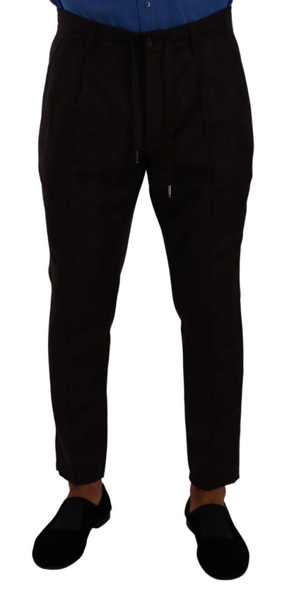 Pantalon slim en laine bordeaux pour homme de Dolce & Gabbana