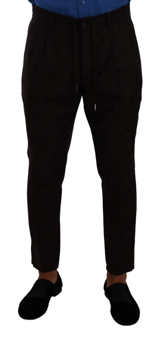 Pantalon slim en laine bordeaux pour homme de Dolce & Gabbana