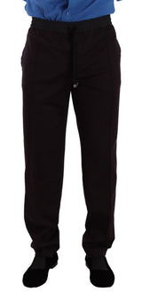 Pantalon slim en coton bordeaux pour homme de Dolce &amp; Gabbana