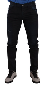 Jean skinny en coton stretch bleu Dolce &amp; Gabbana