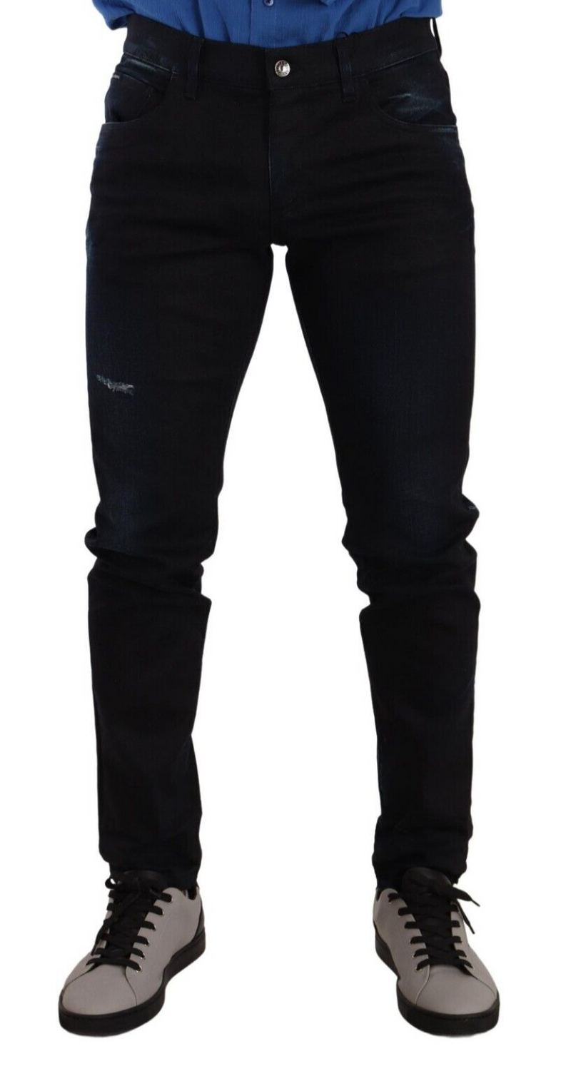 Jean skinny en coton stretch bleu Dolce &amp; Gabbana