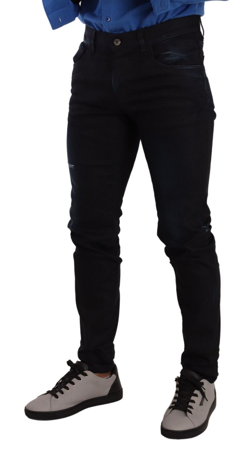 Jean skinny en coton stretch bleu Dolce &amp; Gabbana