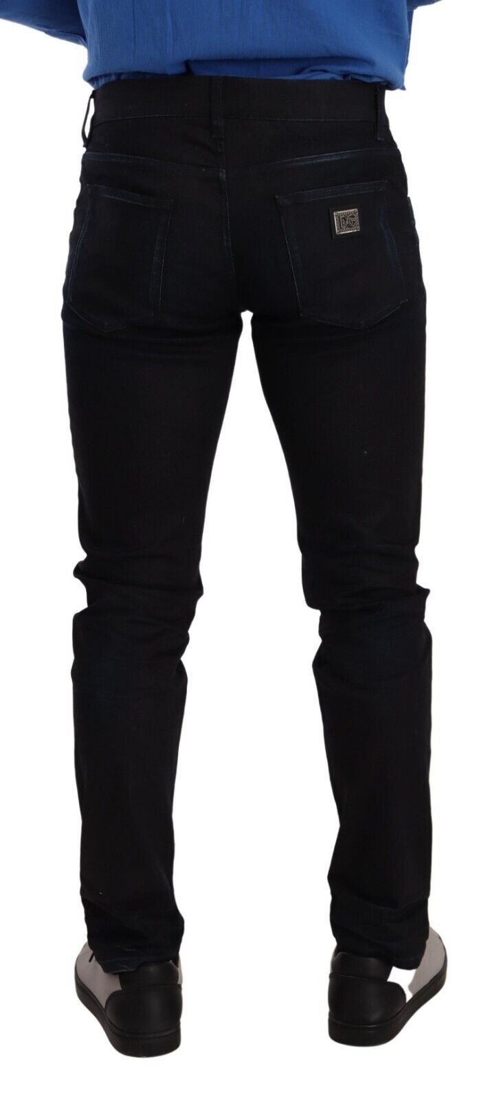 Jean skinny en coton stretch bleu Dolce &amp; Gabbana