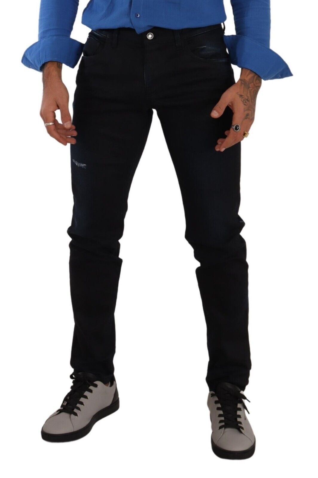Jean skinny en coton stretch bleu Dolce &amp; Gabbana