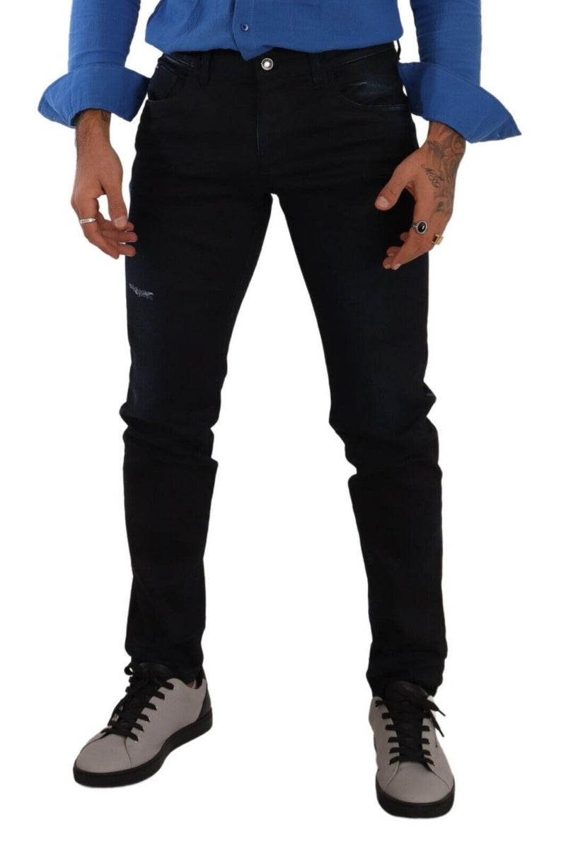 Jean skinny en coton stretch bleu Dolce &amp; Gabbana