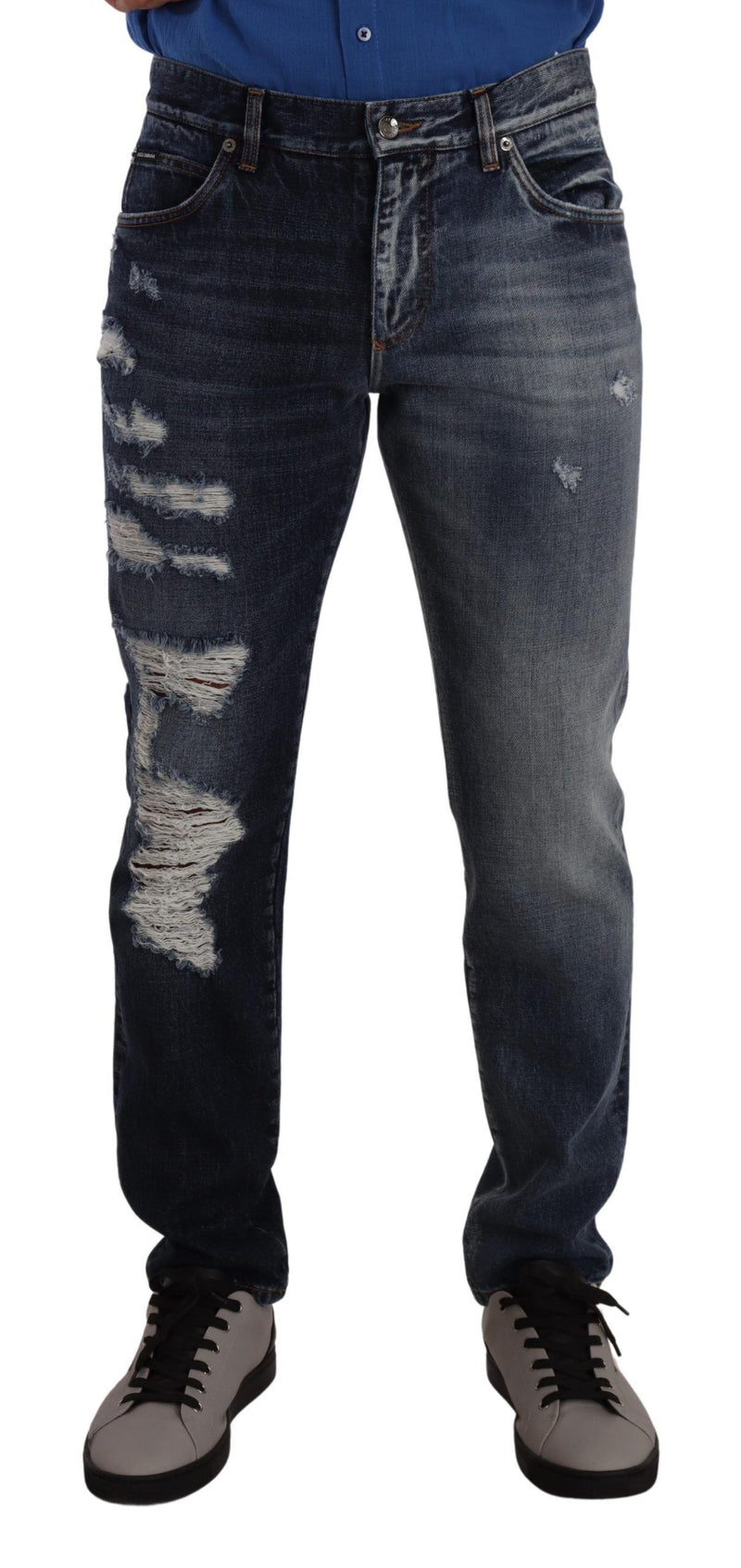 Jeans en jean bleu en coton classique de Dolce &amp; Gabbana