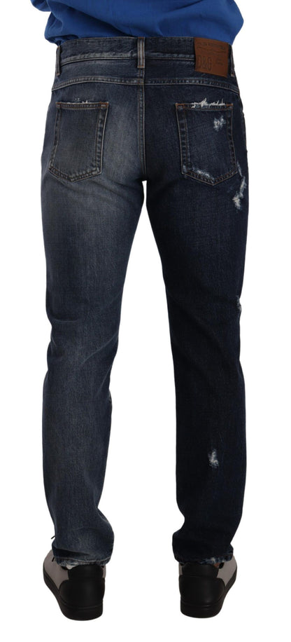 Jeans en jean bleu en coton classique de Dolce & Gabbana