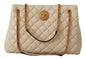 Sac fourre-tout élégant en cuir nappa matelassé Versace