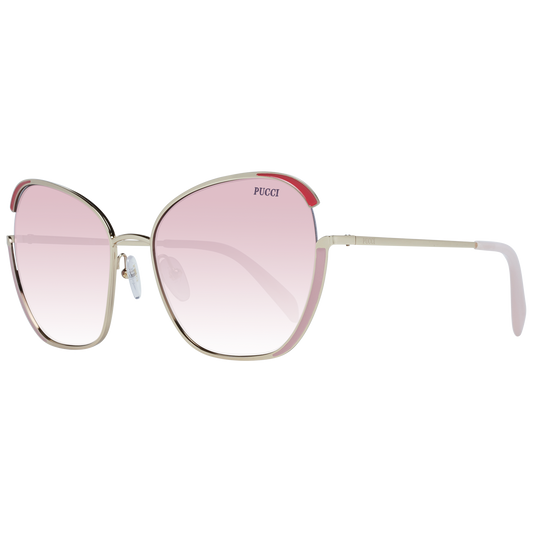 Lunettes de soleil Emilio Pucci dorées pour femme