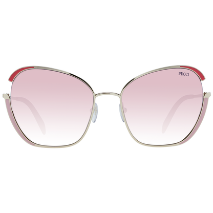 Lunettes de soleil Emilio Pucci dorées pour femme