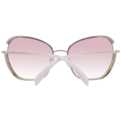 Lunettes de soleil Emilio Pucci dorées pour femme