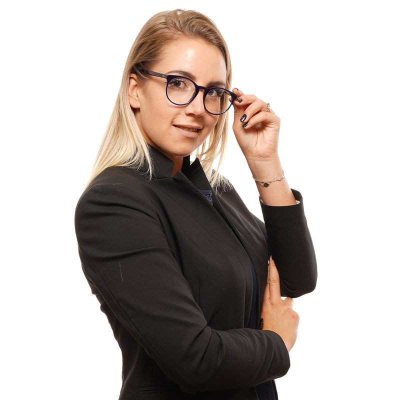 Sandro Blue Women Frames - Elegant Round Acetate Glasses