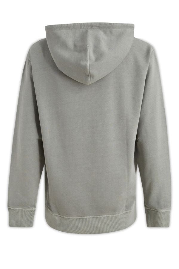 Hugo Boss Elegant Grijze Katoenen Kapuchon Sweatshirt