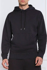 Sweat à capuche en coton bleu foncé élégant de Hugo Boss