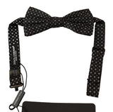 Cravate papillon ajustable noire 100 % soie Dolce &amp; Gabbana