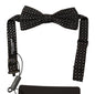 Cravate papillon ajustable noire 100 % soie Dolce & Gabbana