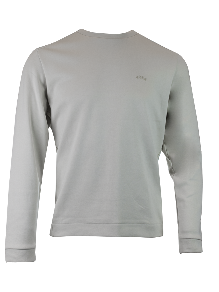 Sweat-shirt en coton beige élégant de Hugo Boss