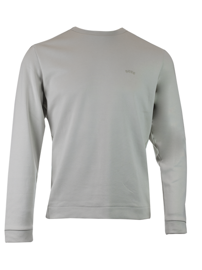 Sweat-shirt en coton beige élégant de Hugo Boss