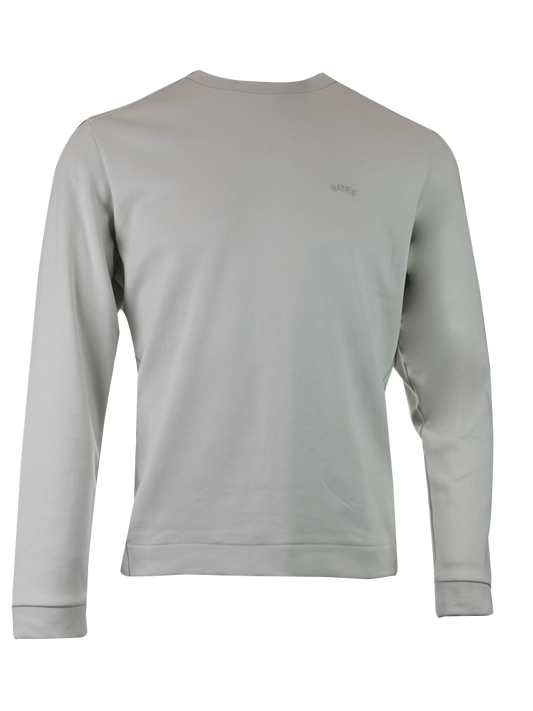 Sweat-shirt en coton beige élégant de Hugo Boss