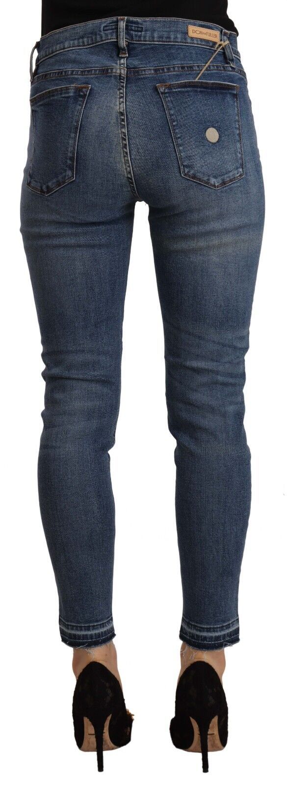 Don The Fuller Jeans Femme Slim Fit Cropped Bleu - Confort et Style