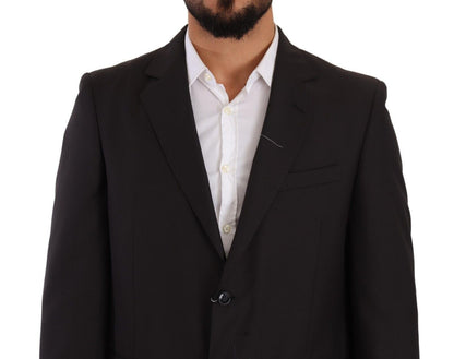 Costume formel gris en polyester à simple boutonnage de Domenico Tagliente