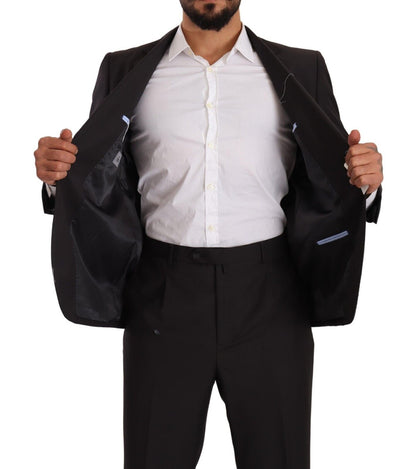 Costume formel gris en polyester à simple boutonnage de Domenico Tagliente