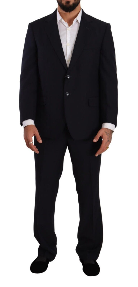 Costume formel bleu en polyester à simple boutonnage de Domenico Tagliente