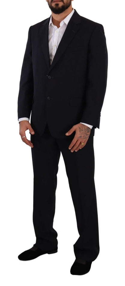 Costume formel bleu en polyester à simple boutonnage de Domenico Tagliente
