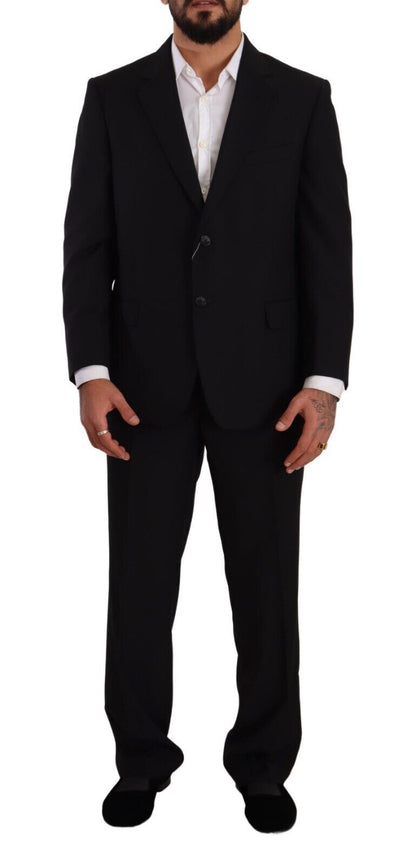 Costume formel noir en polyester à simple boutonnage de Domenico Tagliente
