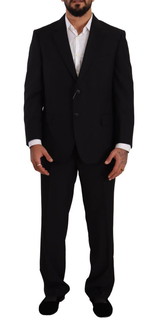 Costume formel noir en polyester à simple boutonnage de Domenico Tagliente