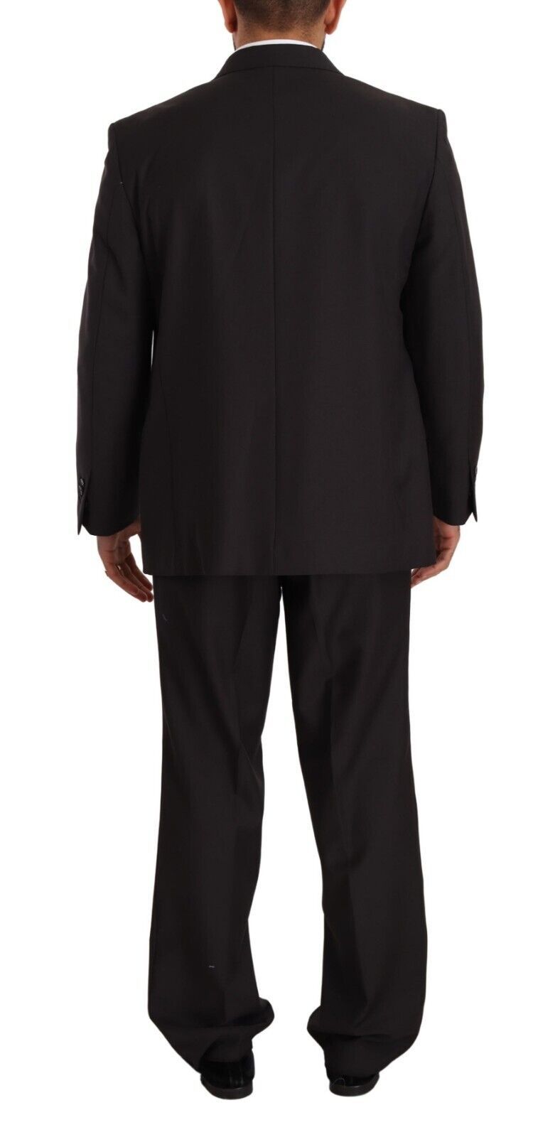 Domenico Tagliente Costume Formelle Gris en Polyester à Simple Boutonnage