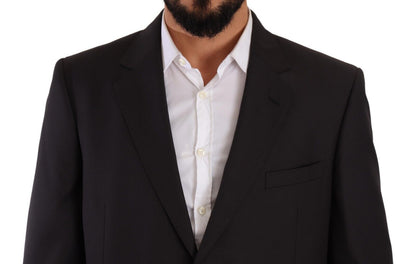 Costume formel gris en polyester à simple boutonnage de Domenico Tagliente