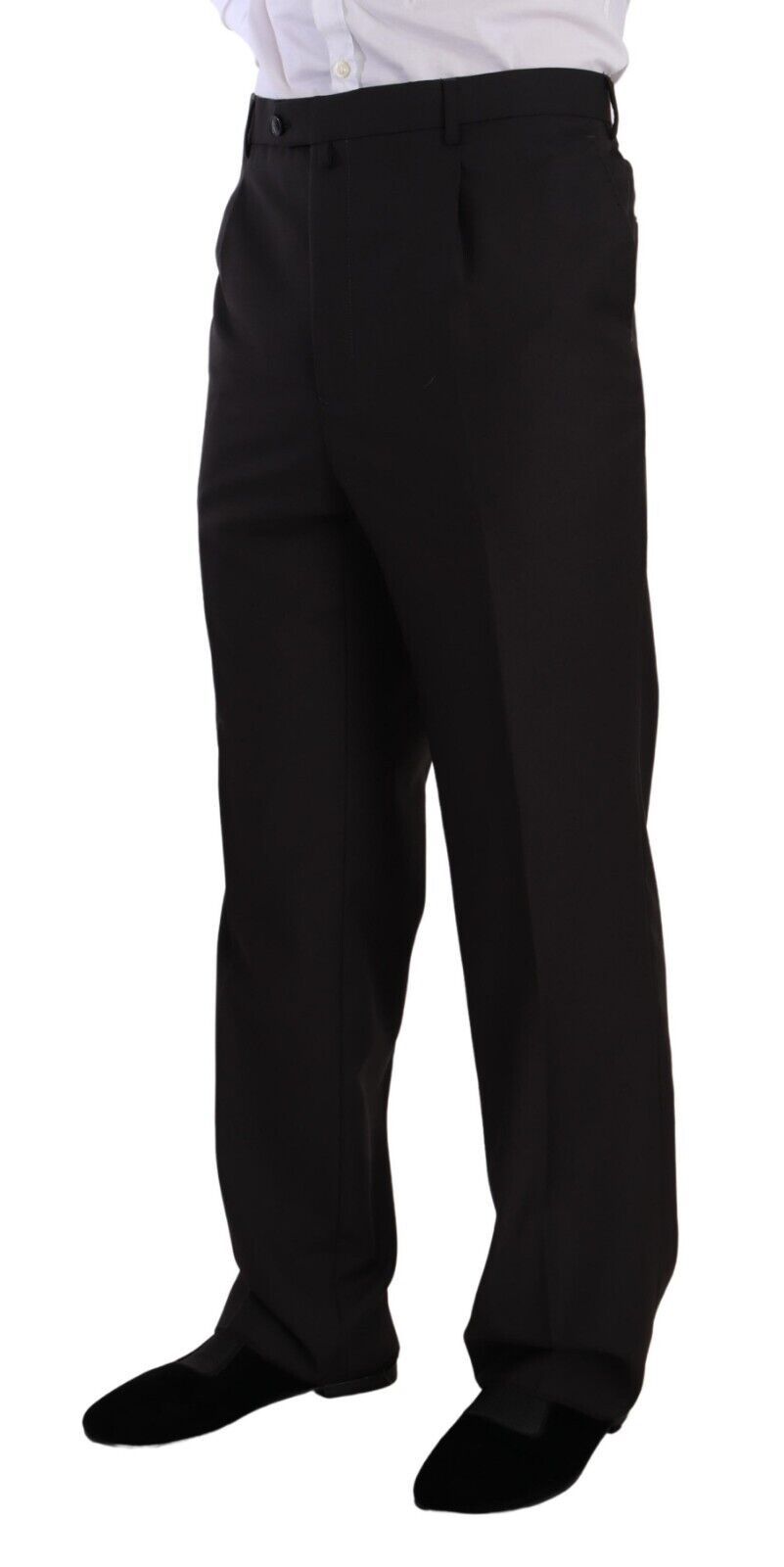 Domenico Tagliente Costume Formelle Gris en Polyester à Simple Boutonnage