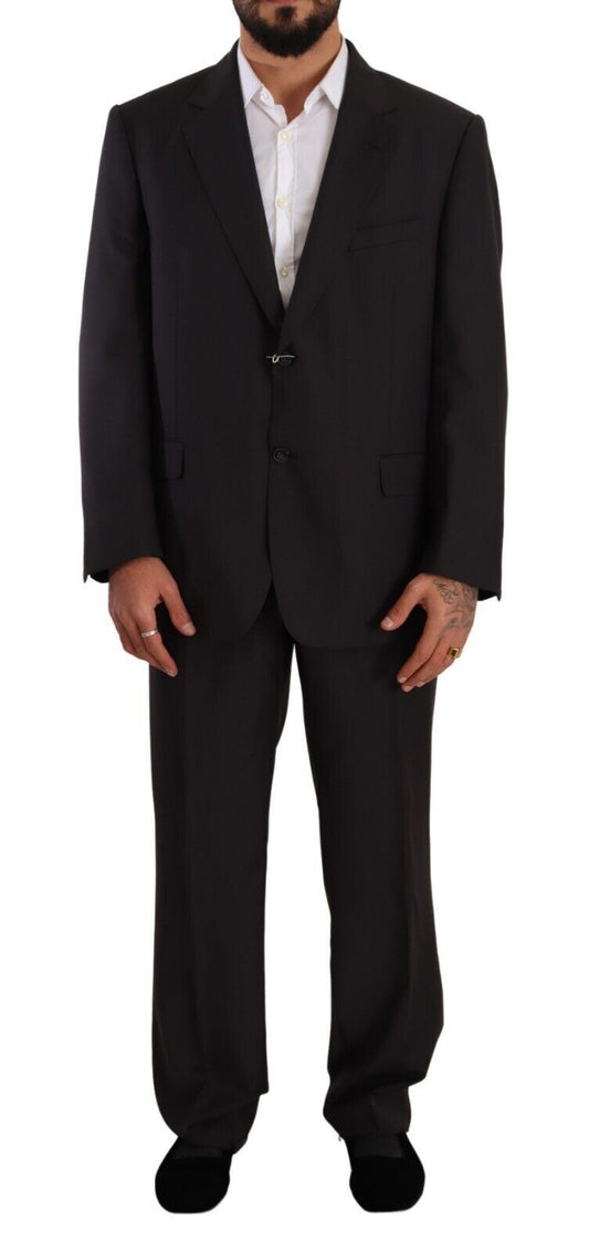 Costume formel gris en polyester à simple boutonnage de Domenico Tagliente