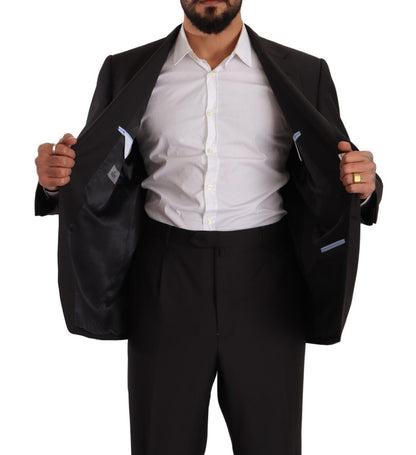 Costume formel gris en polyester à simple boutonnage de Domenico Tagliente