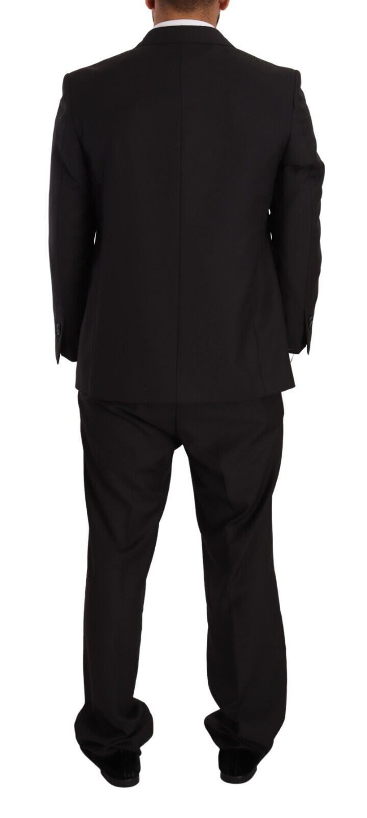 Domenico Tagliente Costume Formelle Gris Foncé à Boutonnage Simple