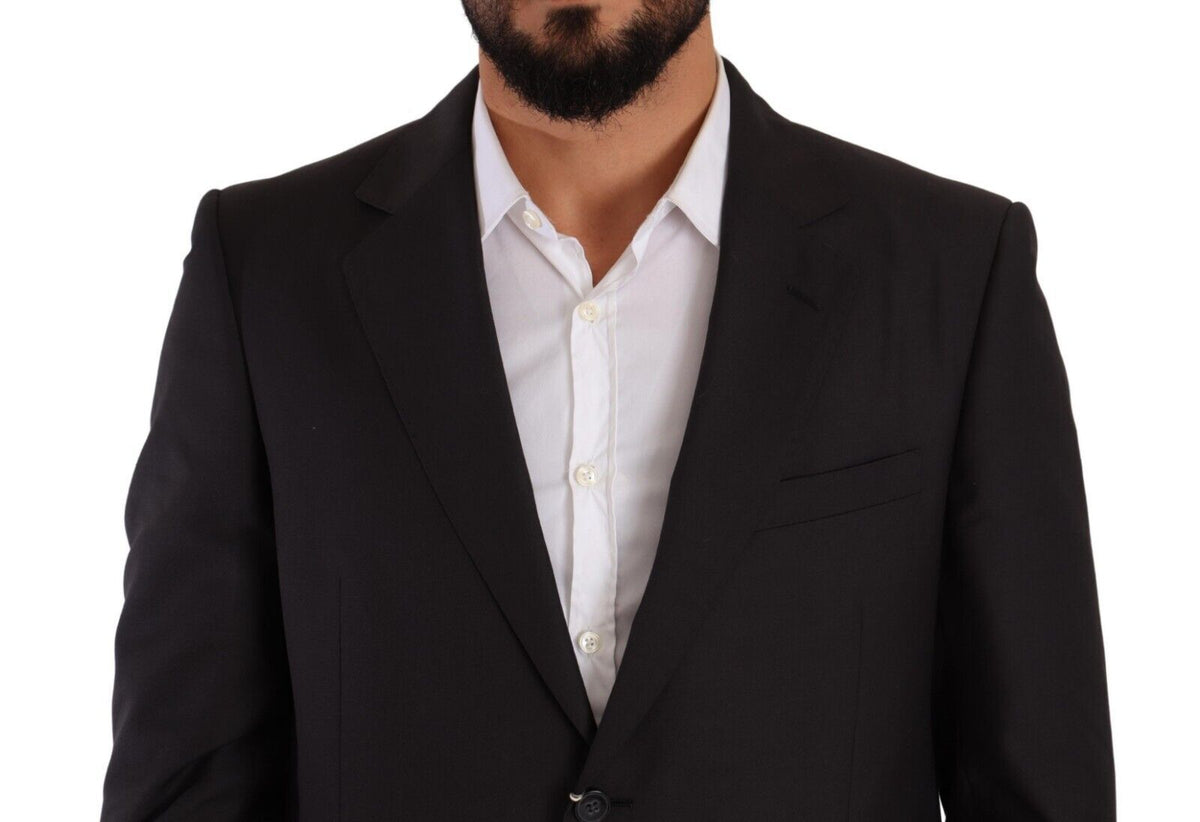 Domenico Tagliente Costume Formelle Gris Foncé à Boutonnage Simple